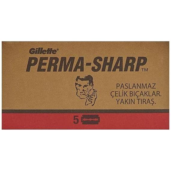 Gillete Perma-Sharp Double Edge Razor Blades - 20x5 Pack