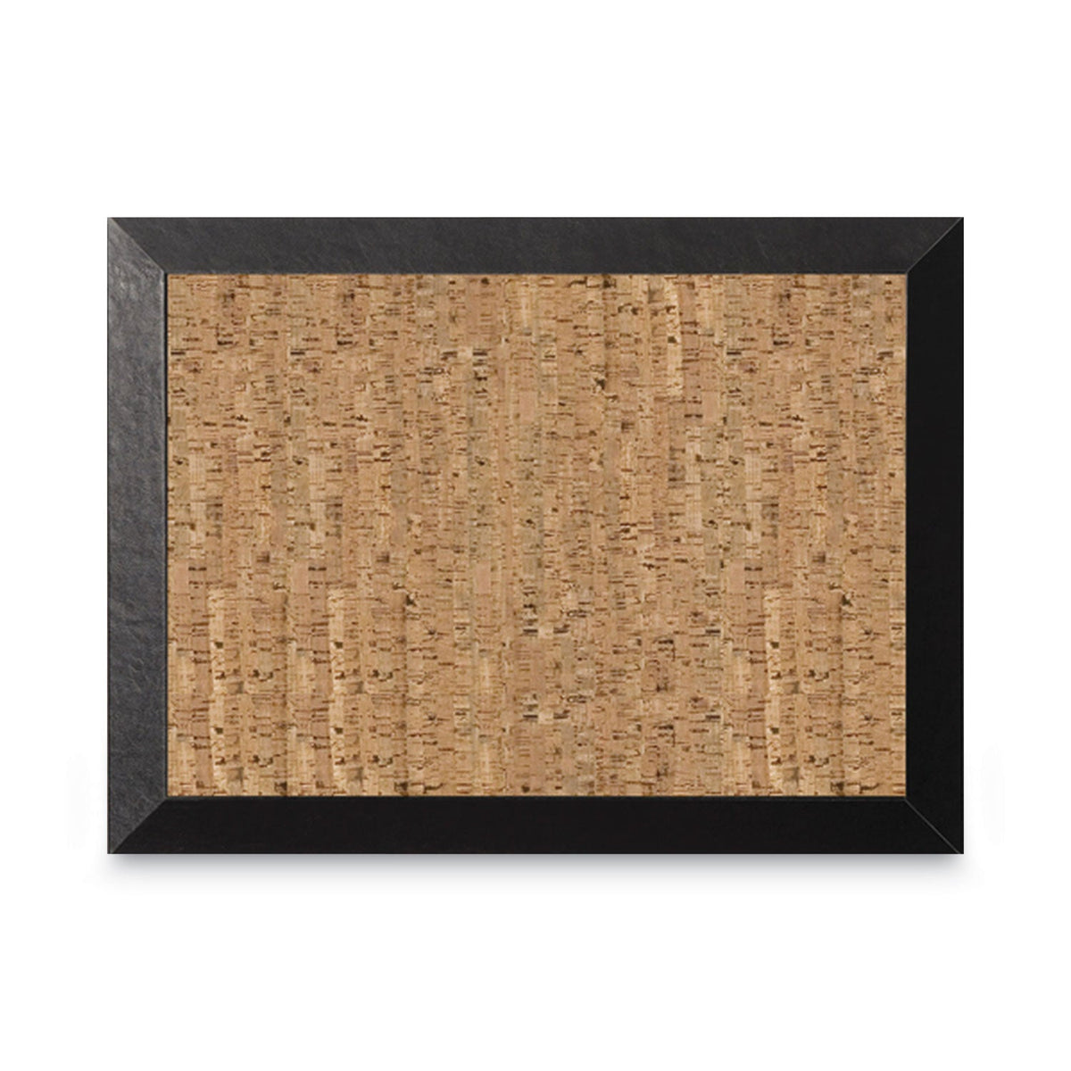 MasterVision Natural Cork Bulletin Board, 36x24, Cork/Black