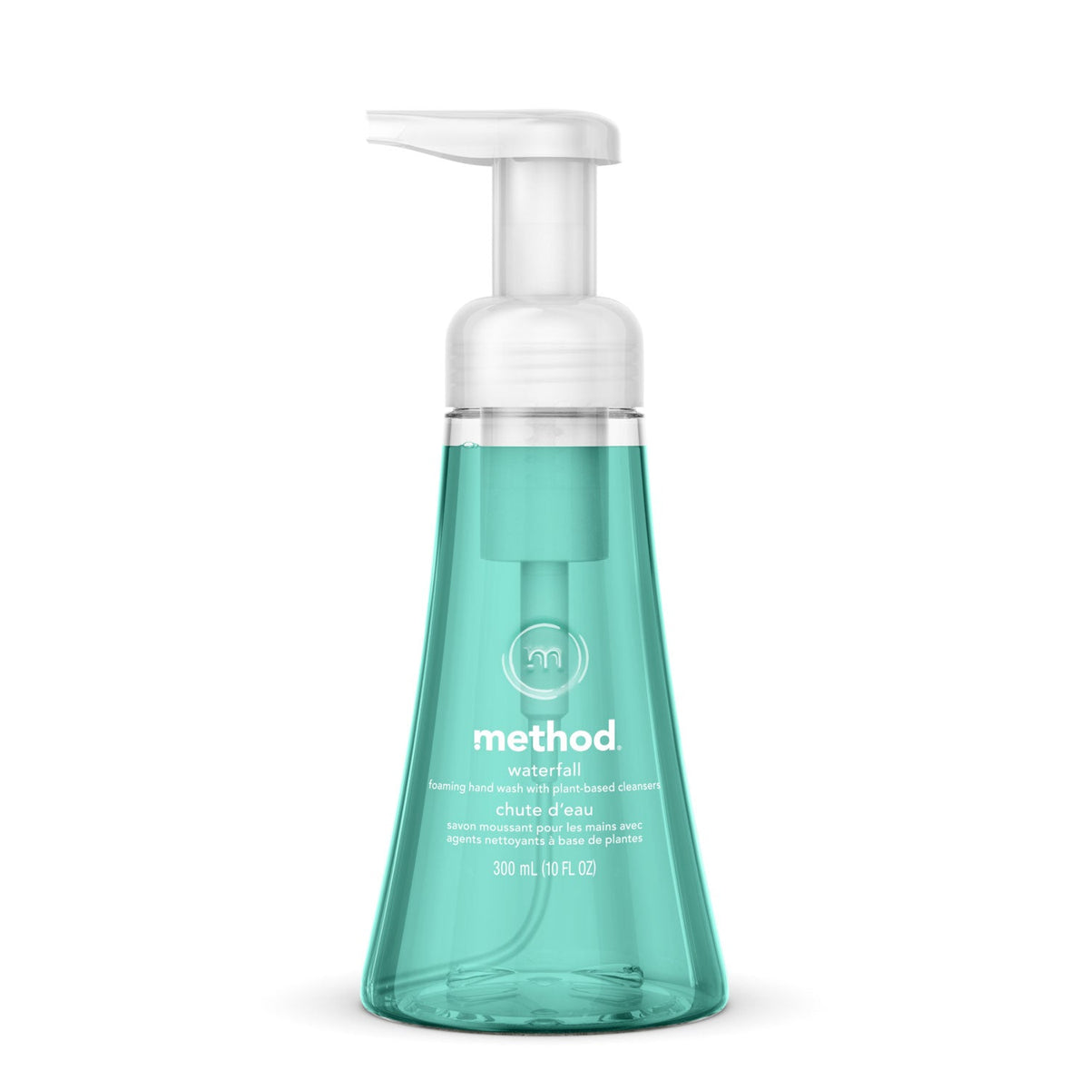 Method Foaming Hand Wash, Waterfall, 10 oz Pump Bottle, 6/Carton