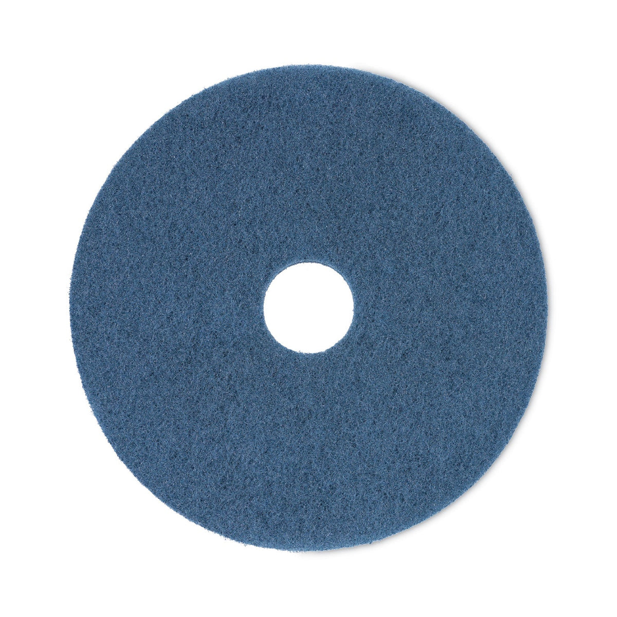 Boardwalk Scrubbing Floor Pads, 17" Diameter, Blue, 5/Carton