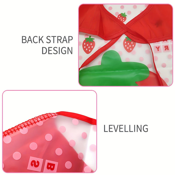 1pc 3D-Printed Waterproof Baby Bib – No-Wash, Mess-Free Feeding & Playtime Coverall, EVA Material, Multicolor – Perfect Easter Gift