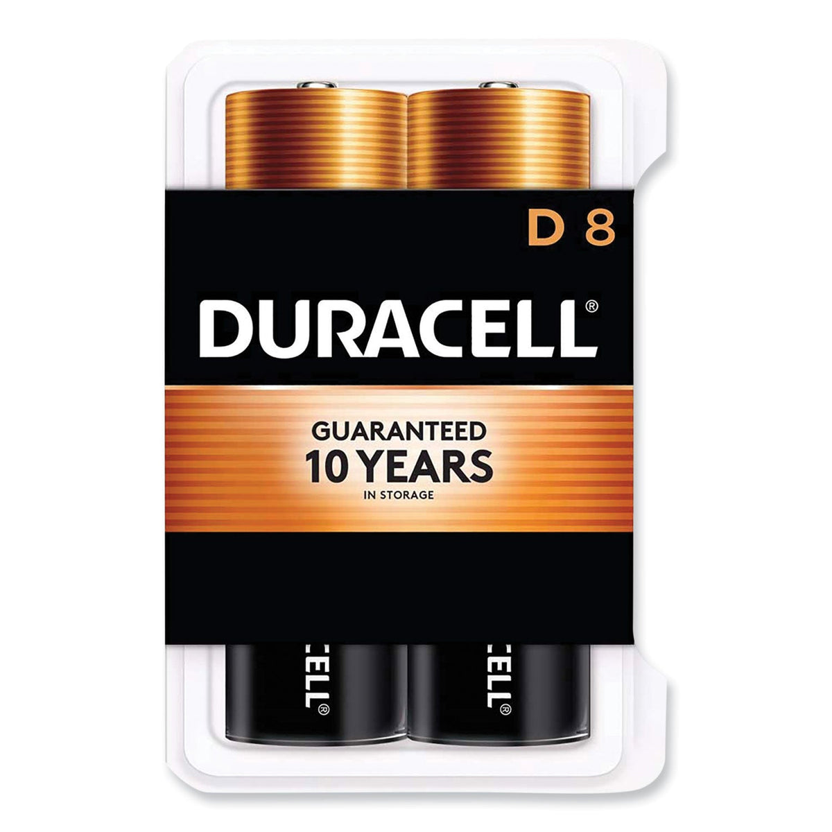Duracell CopperTop Alkaline D Batteries, 8/Pack