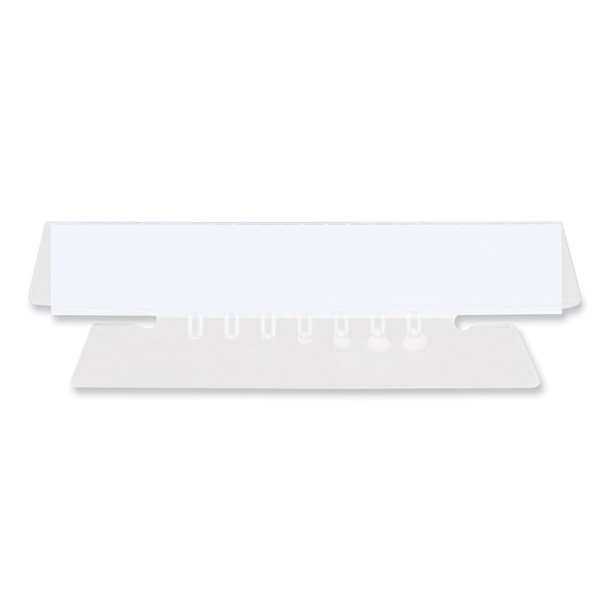 Universal Hanging File Folder Plastic Index Tabs, 1/3-Cut, Clear, 3.5" Wide, 25/Pack