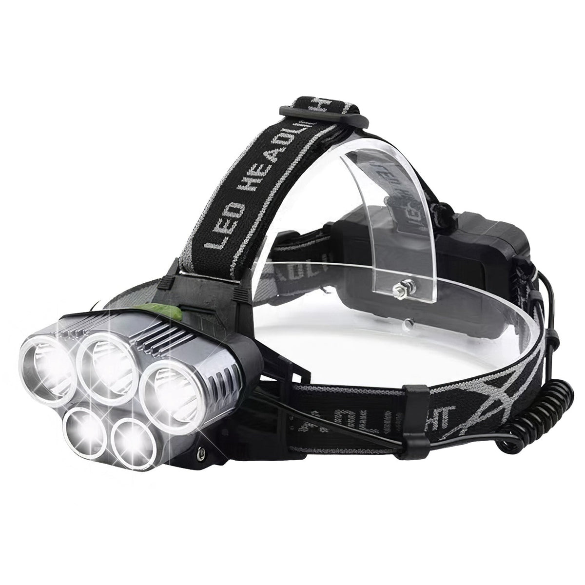 Rechargeable LED Headlamp 20000 Lumen 5 Modes Adjustable Beam