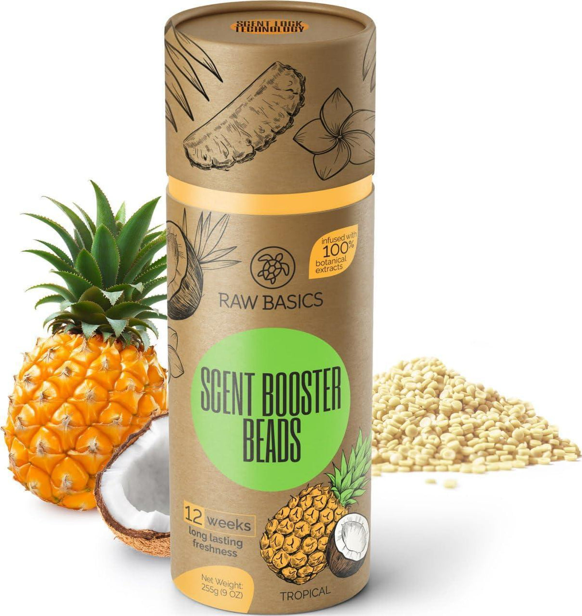 Laundry Scent Boosters Tropical Aroma   Washer Beads and Deodorizer Supplies   Fragrance Essentials for All Fabric   Scented Bulk Odor Eliminator and Clothes Refresher   Long Lasting Smell Remover