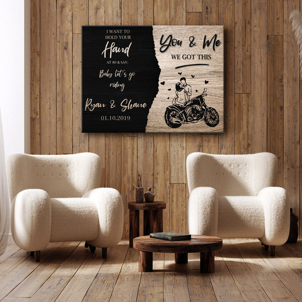 We Got This Bikers Couple Sign