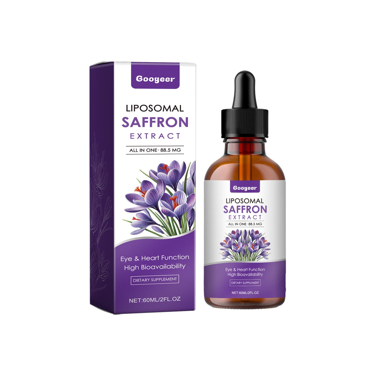 Saffron Supplement Drops, Dietary Supplement Body Therapy Body Care