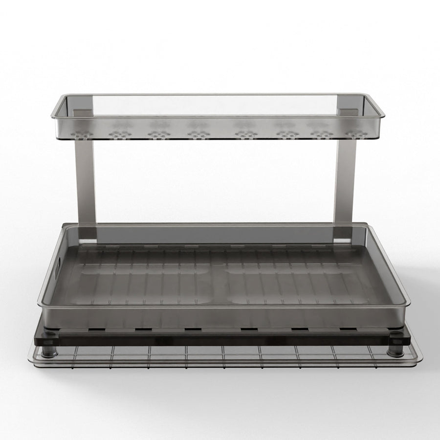 2-Tier L-Shaped Under-Sink Pull-Out Organizer