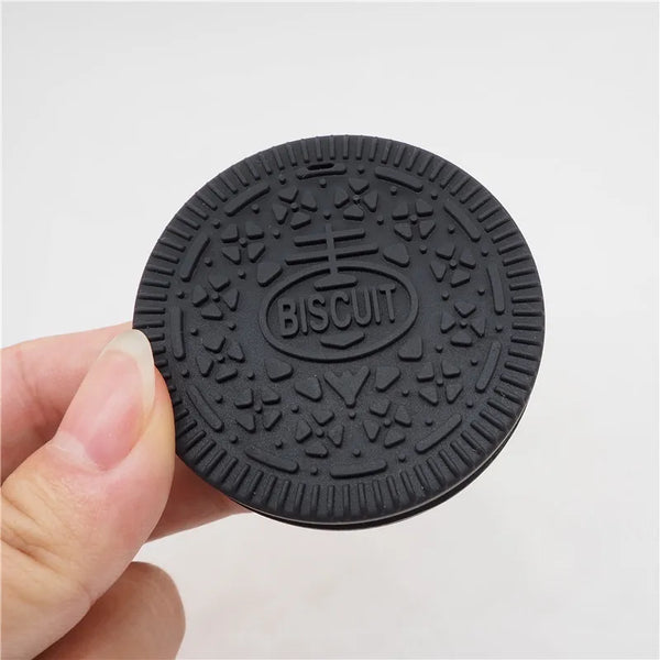 Chenkai 2pcs Silicone Biscuit Teether - DIY Oreo Cookie Baby Pacifier Dummy & Chewing Sensory Pendant | Montessori Toy Accessories