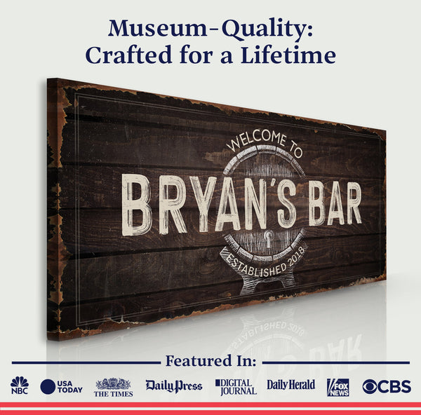 Beer Barrel Bar Sign