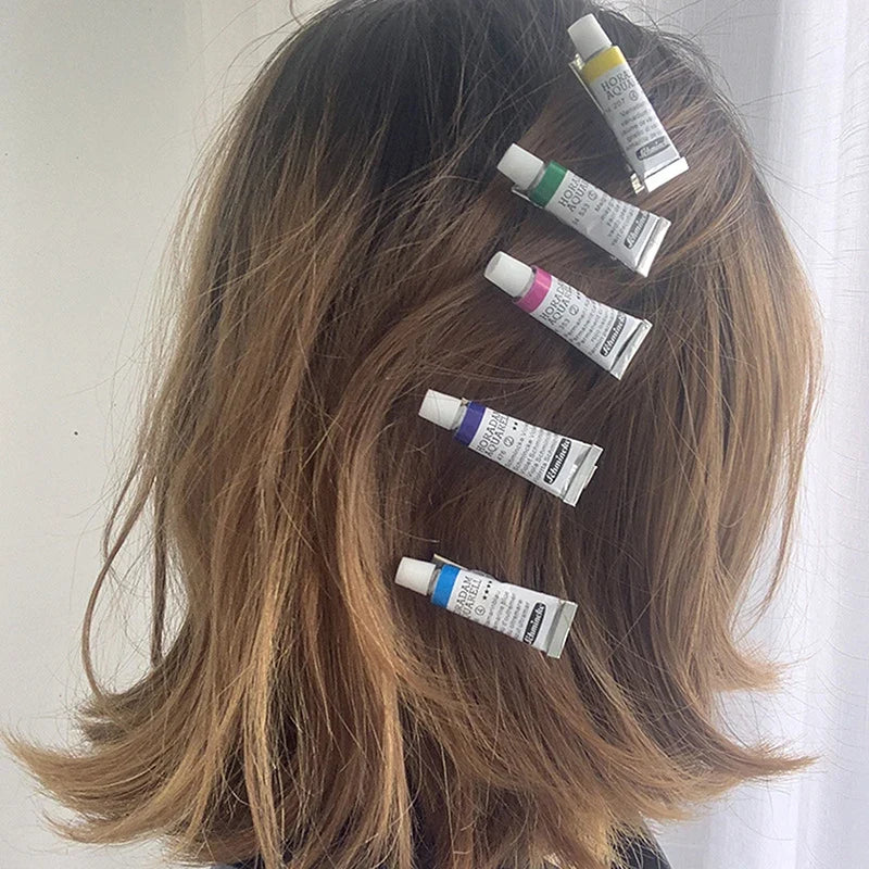 * Funny Paint Watercolor Hair Clip