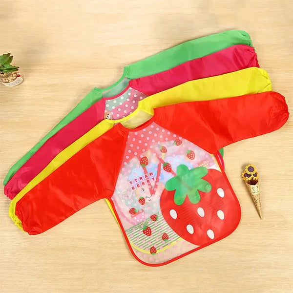 Waterproof Baby Eating Smock – Long-Sleeve Bib & Art Apron for Infants & Toddlers