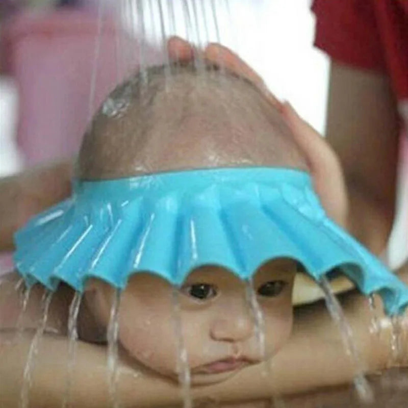 Adjustable Baby Shampoo Cap Kids Hair Protection Soft EVA Bath Waterproof Hat
