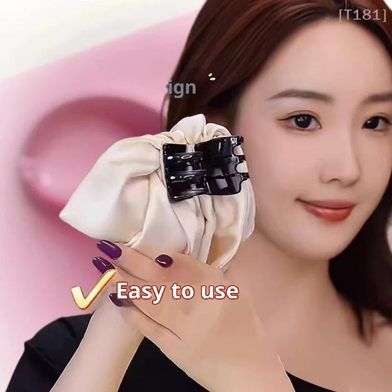 Solid Color Black White Hair Shark Grab Clip Hair