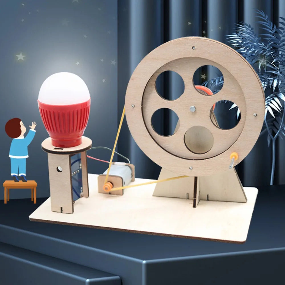DIY Solar Robot Science Kit for Kids – Wooden STEM Electronics & Motor Toy, Ages 6-14
