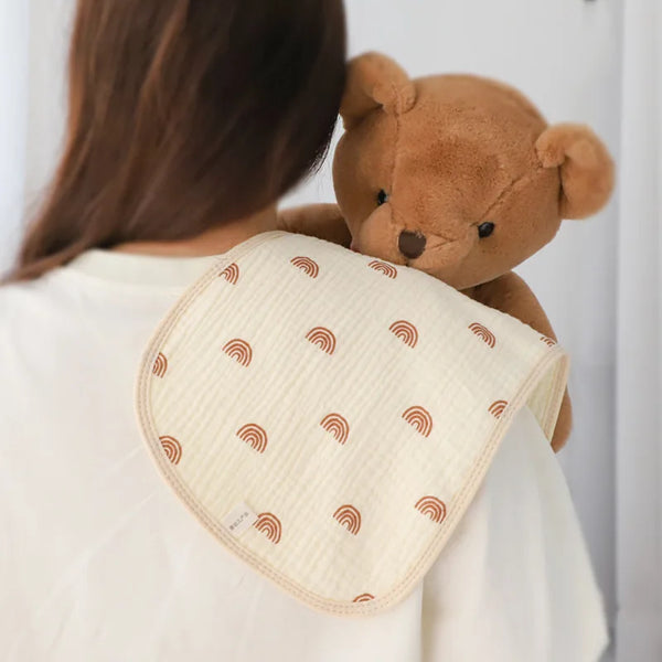 Newborn Baby Burp Towel | Six-Layer Gauze Waterproof Shoulder Pad Bib for Drool & Spitting Protection