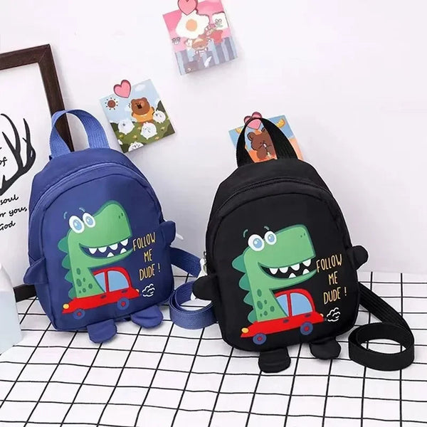 Children’s Cute Cartoon Dinosaur School Bag – Anti-Lost Toddler Backpack for Kindergarten