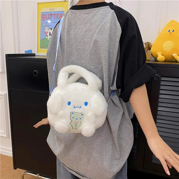 Kawaii Plush Backpack – Cartoon Characters Anime Plush Handbags for Girls, Perfect Gift