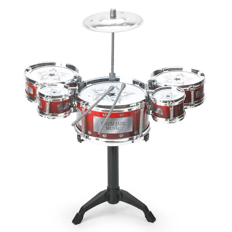 Children's Drum Set for Beginners - Dynamic Jazz Drums for Kids, Western Percussion Instrument