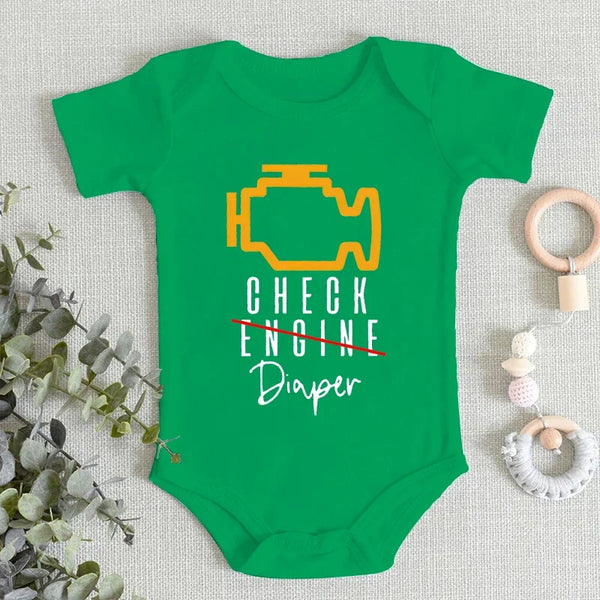 Autumn Newborn Clothes – Soft Cotton Infant Romper with Funny Pattern & Letter Design – Skin-Friendly Baby Boy Girl Short Sleeve Jumpsuit