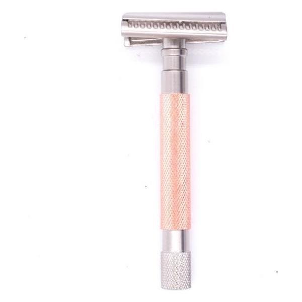 Parker 55SL-RG Rose Gold Semi Slant 3 Piece Safety Razor