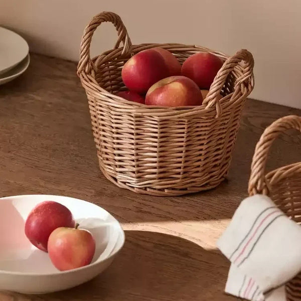 Harvest Loop Wicker Basket