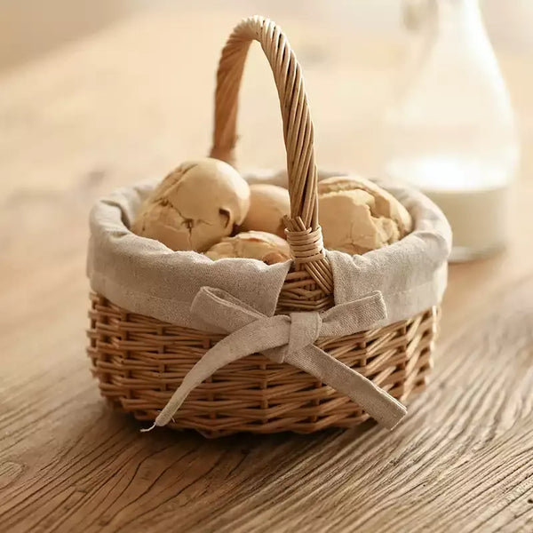 Linen-Lined Mini Basket
