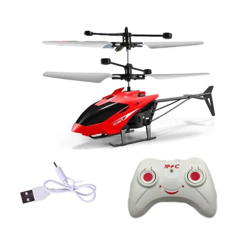 Rechargeable Mini RC Drone – Safe Fall-Resistant Remote Control Helicopter Toy for Kids