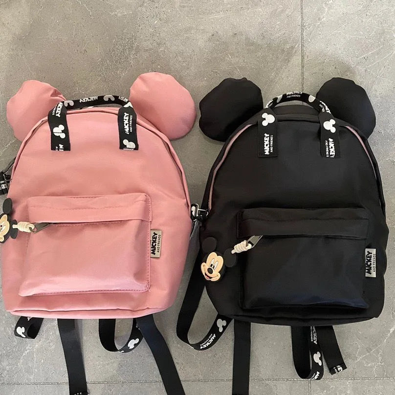Cartoon Mouse Kids Backpack – Mini Schoolbag, Cute Shoulder Bag for Girls & Boys, 26x19x11 cm