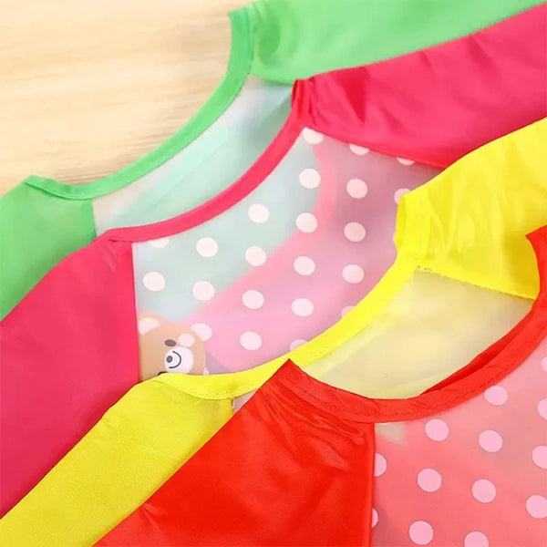 Waterproof Baby Eating Smock – Long-Sleeve Bib & Art Apron for Infants & Toddlers
