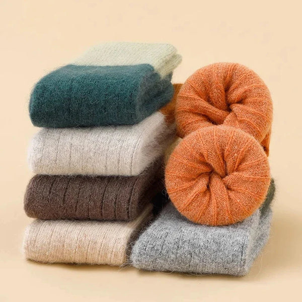 Wool Socks for Girls - Keep Warm Baby Girls' Winter Socks | Children's Leggings Clothing for 2-12 Years | Mother & Kids