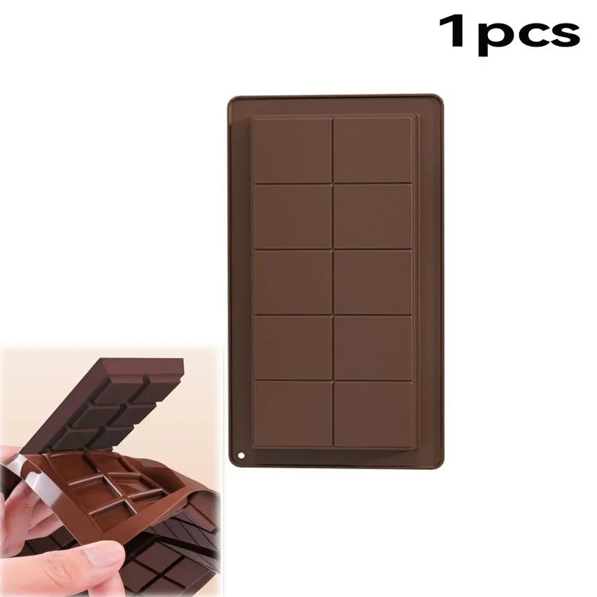 DIY Silicone Chocolate Mold 10 Square Cavities for Candy Making