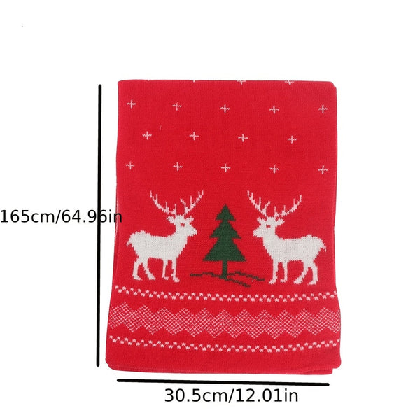 3-Piece Christmas Set – Festive Hat, Scarf & Gloves for Holiday Warmth & Style