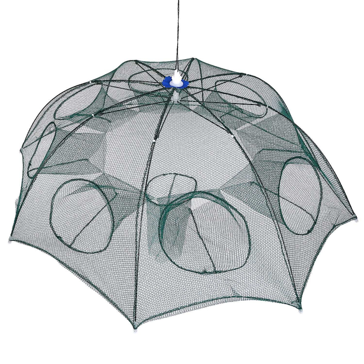 Foldable Fishing Bait Trap with 8 Entrances for Crab & Shrimp