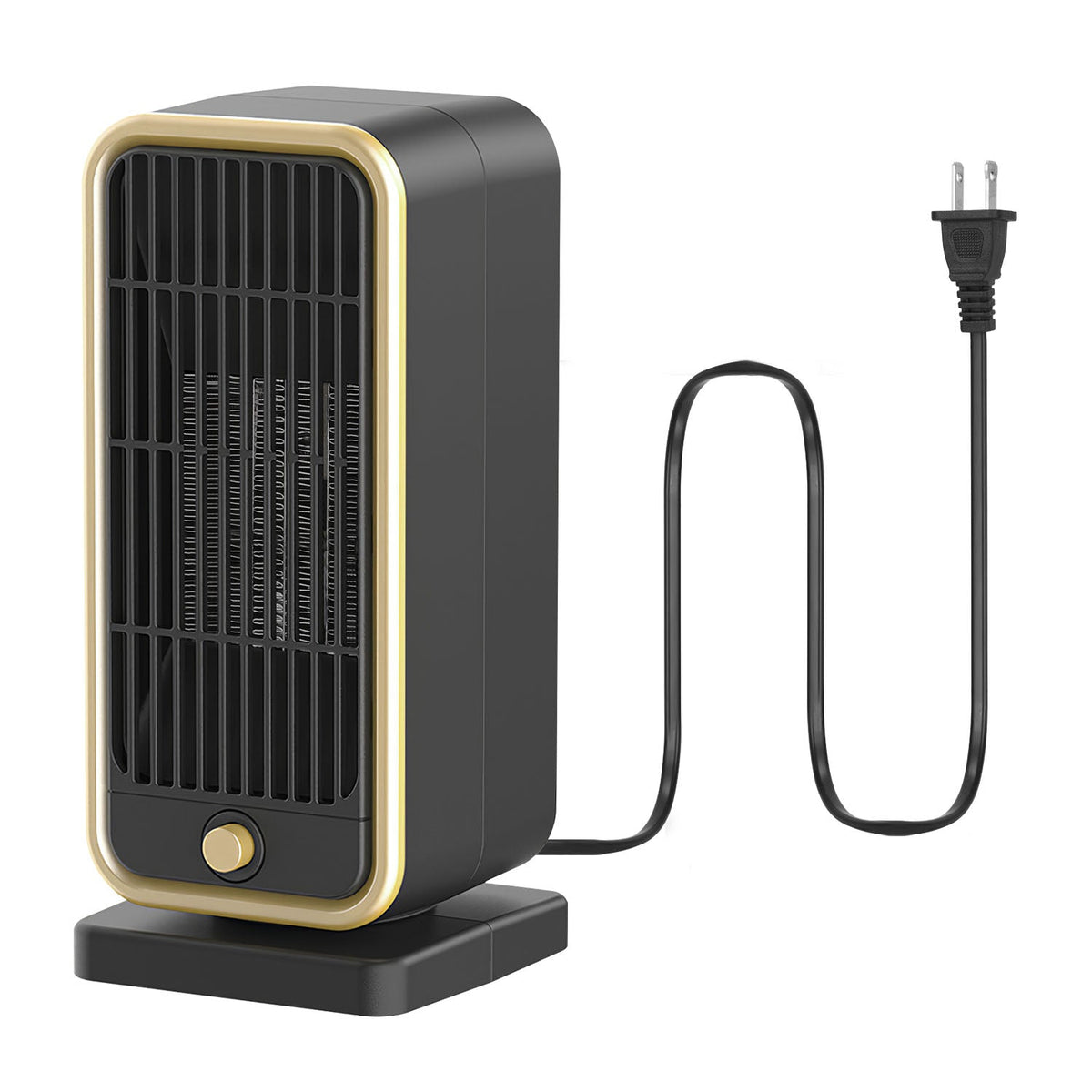 500W Portable Ceramic Space Heater with Tip-Over Protection