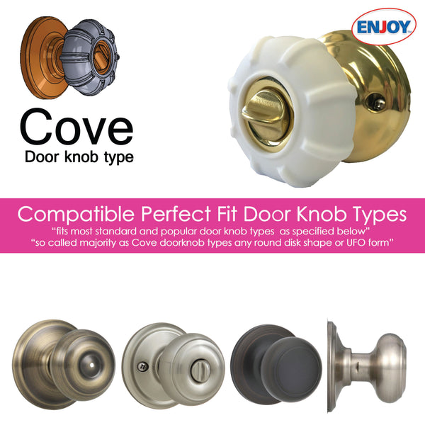 Enjoy Cover 4 Pack Door Knob Grip Covers – Non-Slip Silicone