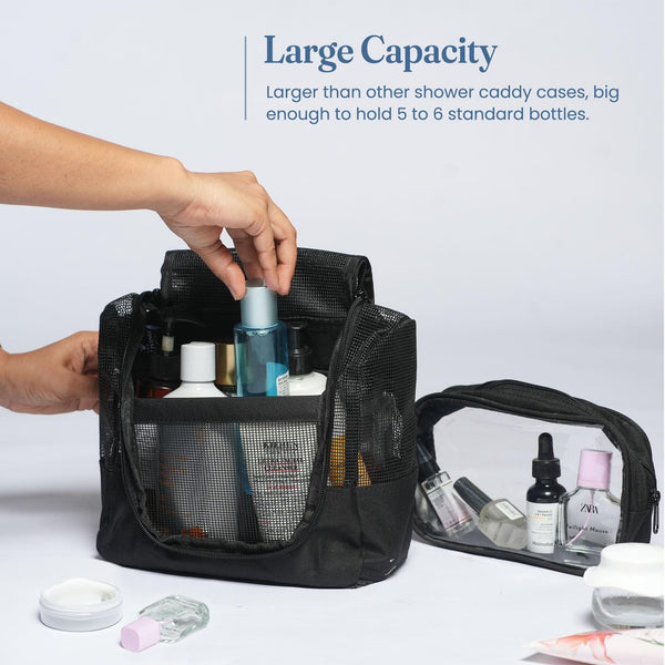 Fine Living Co. Hanging Shower Caddy – Black