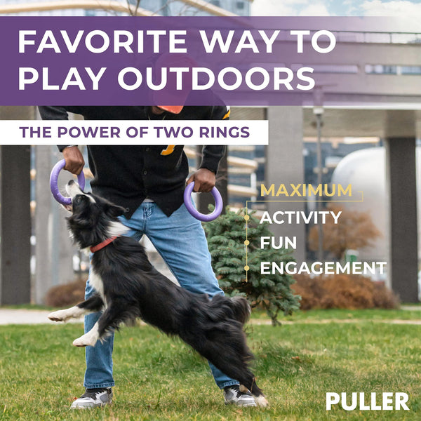 Dog Ring Fetch Toy Medium Dogs MIDI Size 2 Rings
