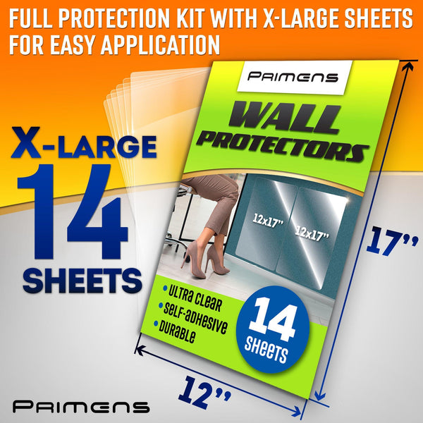 Wall Protector Sheets for Painted Wall. Clear Plastic Adhesive Film Stickers