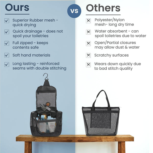 Fine Living Co. Hanging Shower Caddy – Black
