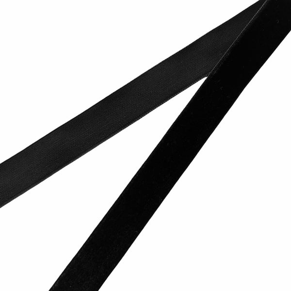 Abbaoww Black Velvet Ribbon 5/8 Inch Single Face 50 Yards Gift Wrapping
