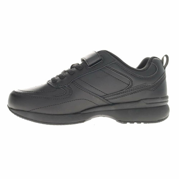 Propét LifeWalker Flex Leather Orthotic Comfort Walking Shoes Black US 6.5 Wide