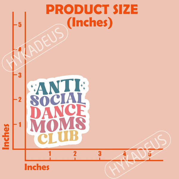 (3Pcs) In My Dance Mom Era Sticker Waterproof Vinyl 3x2.8 Inch Decal