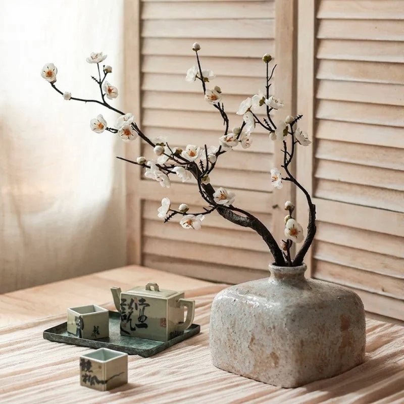 Rustic Plum Blossom Branch – 41.3" Tall